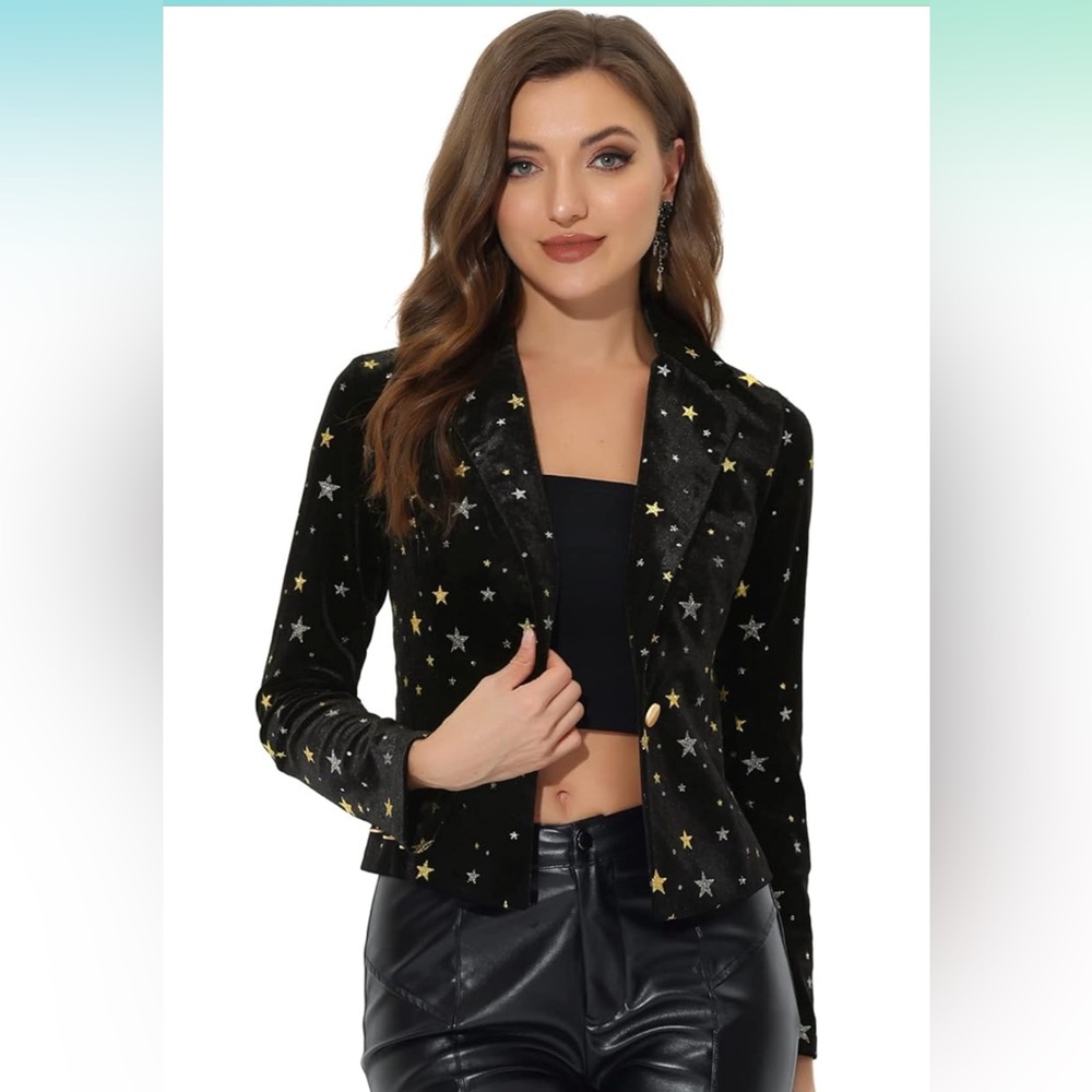 Allegra K black jacket.